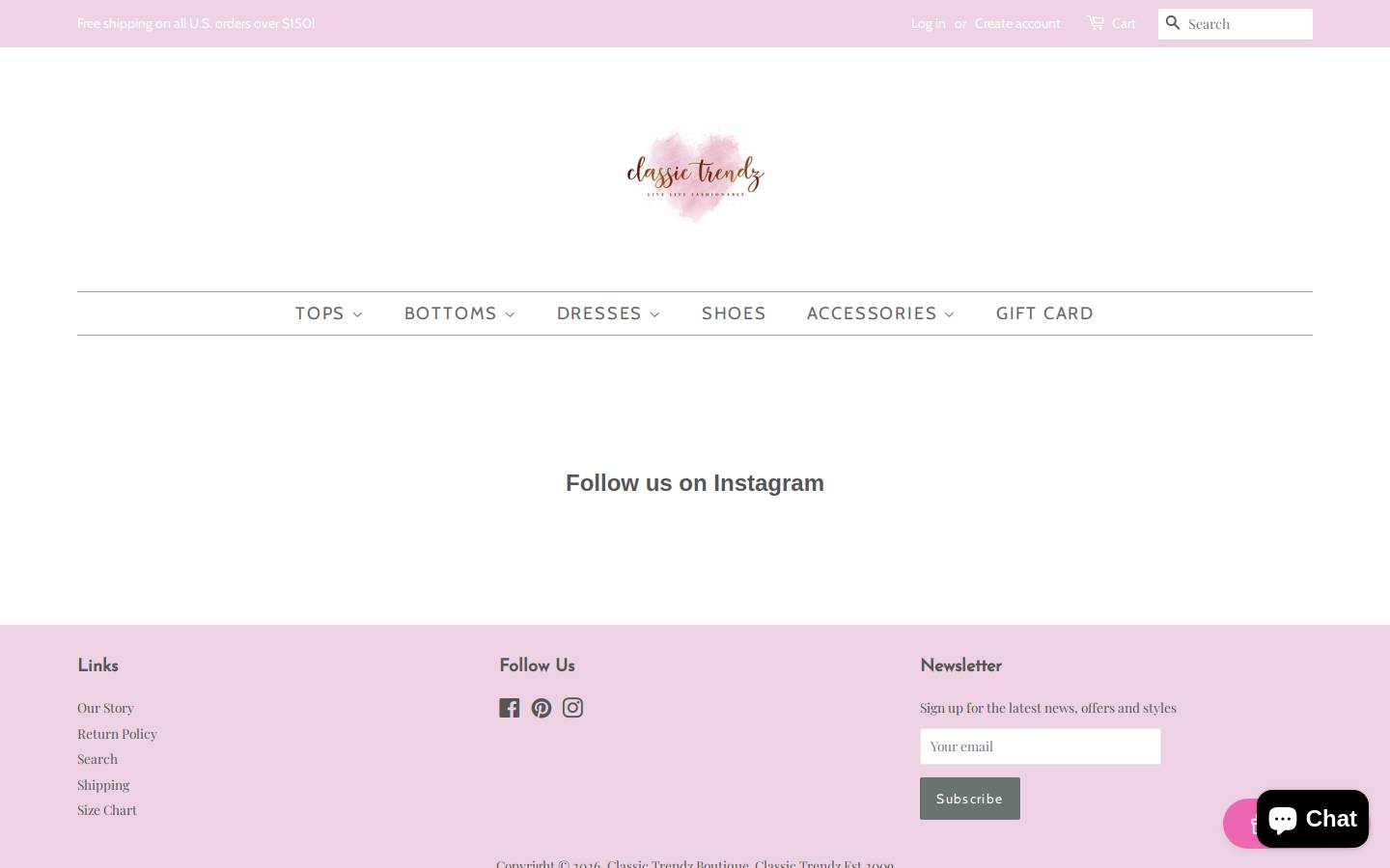 classictrendz.com homepage screenshot