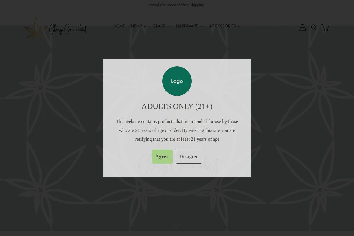 classycannabist.com homepage screenshot