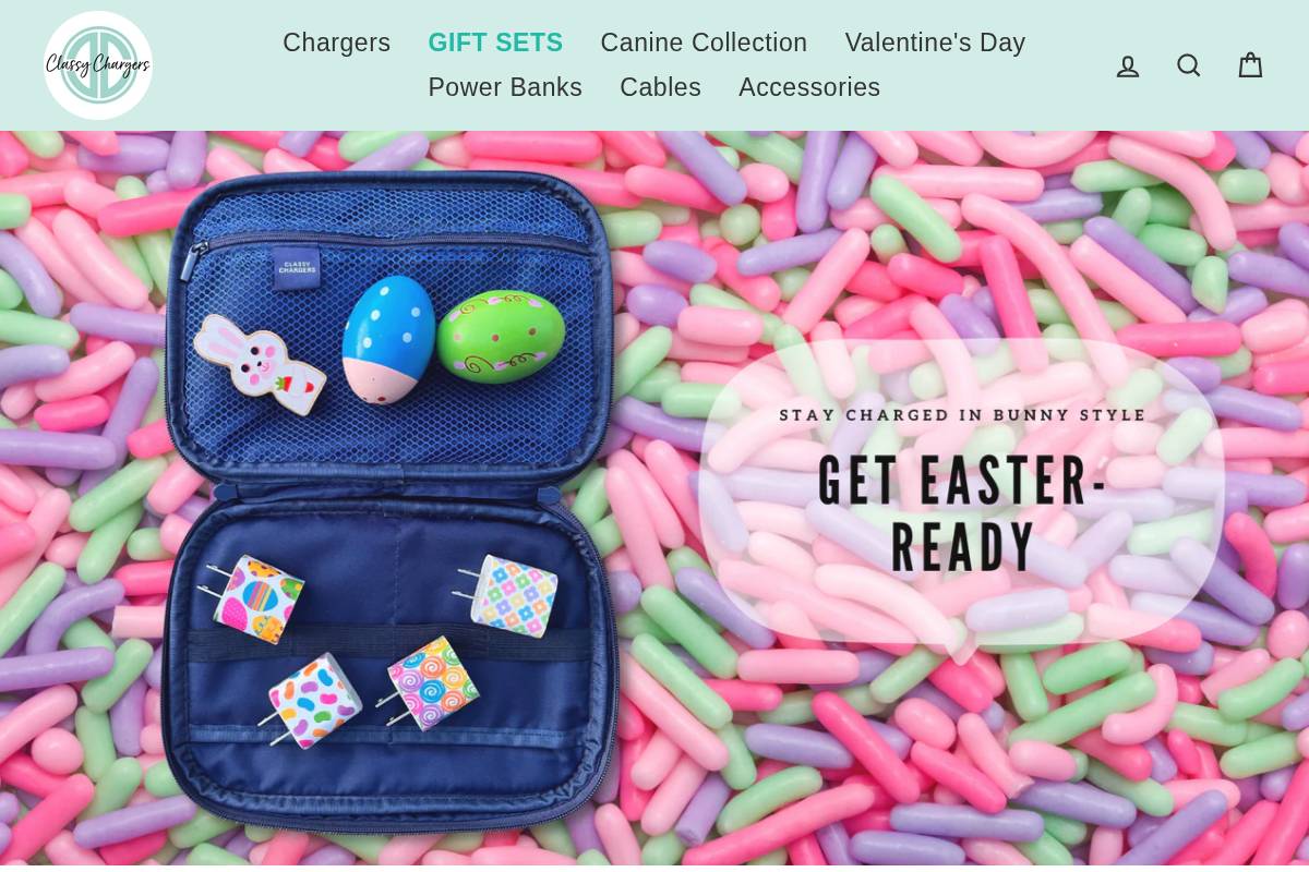 classychargers.com homepage screenshot