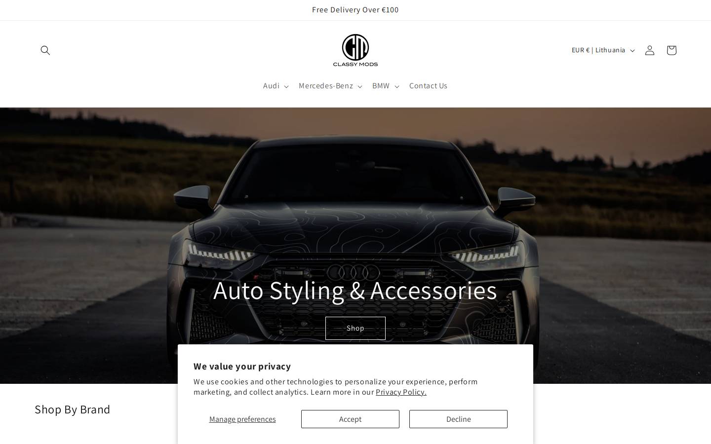 classymods.com homepage screenshot