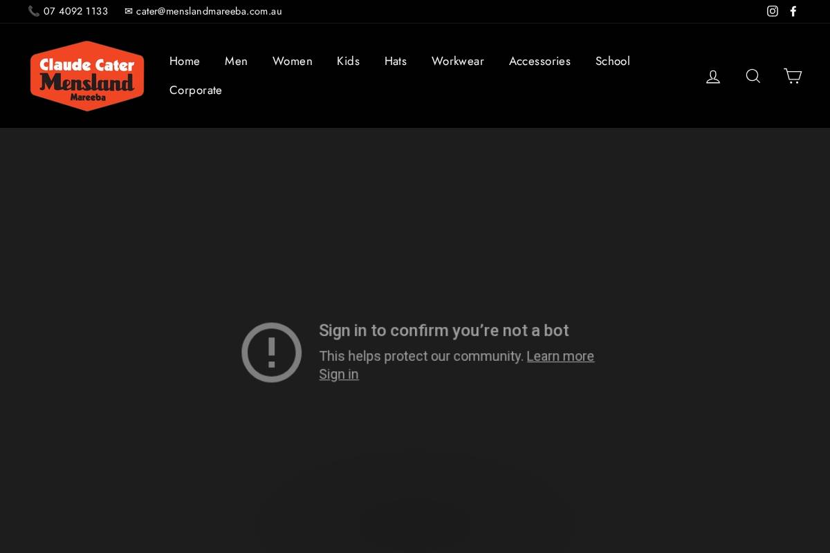 claudecatermensland.com.au homepage screenshot