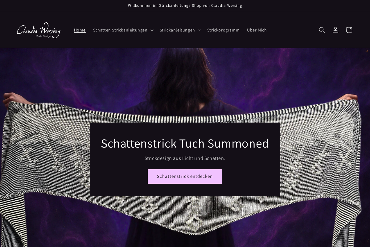 Claudia Wersing homepage screenshot