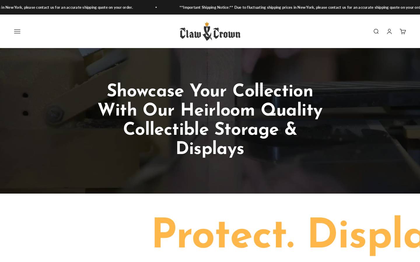 clawandcrowngaming.com homepage screenshot