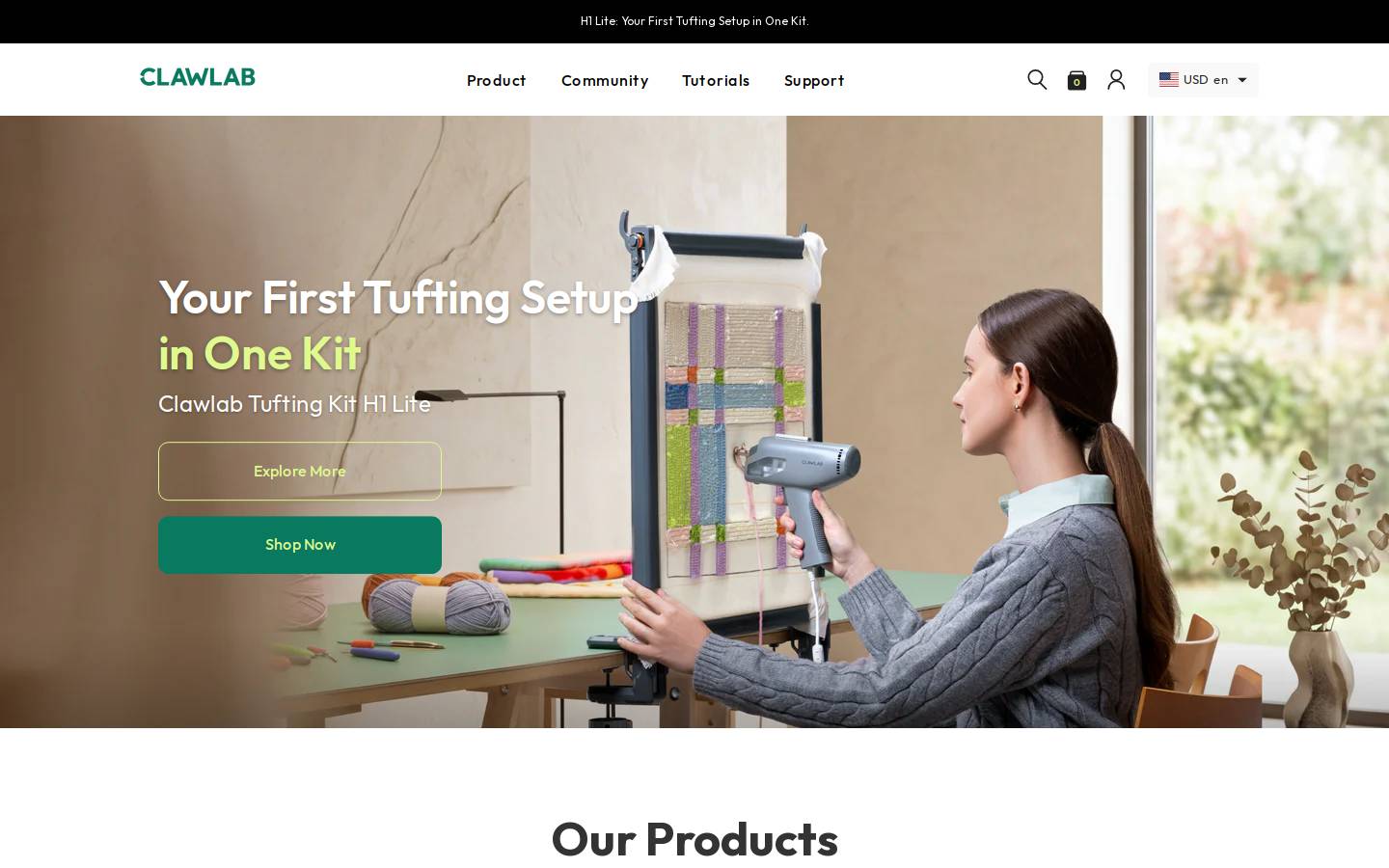 Clawlab homepage screenshot