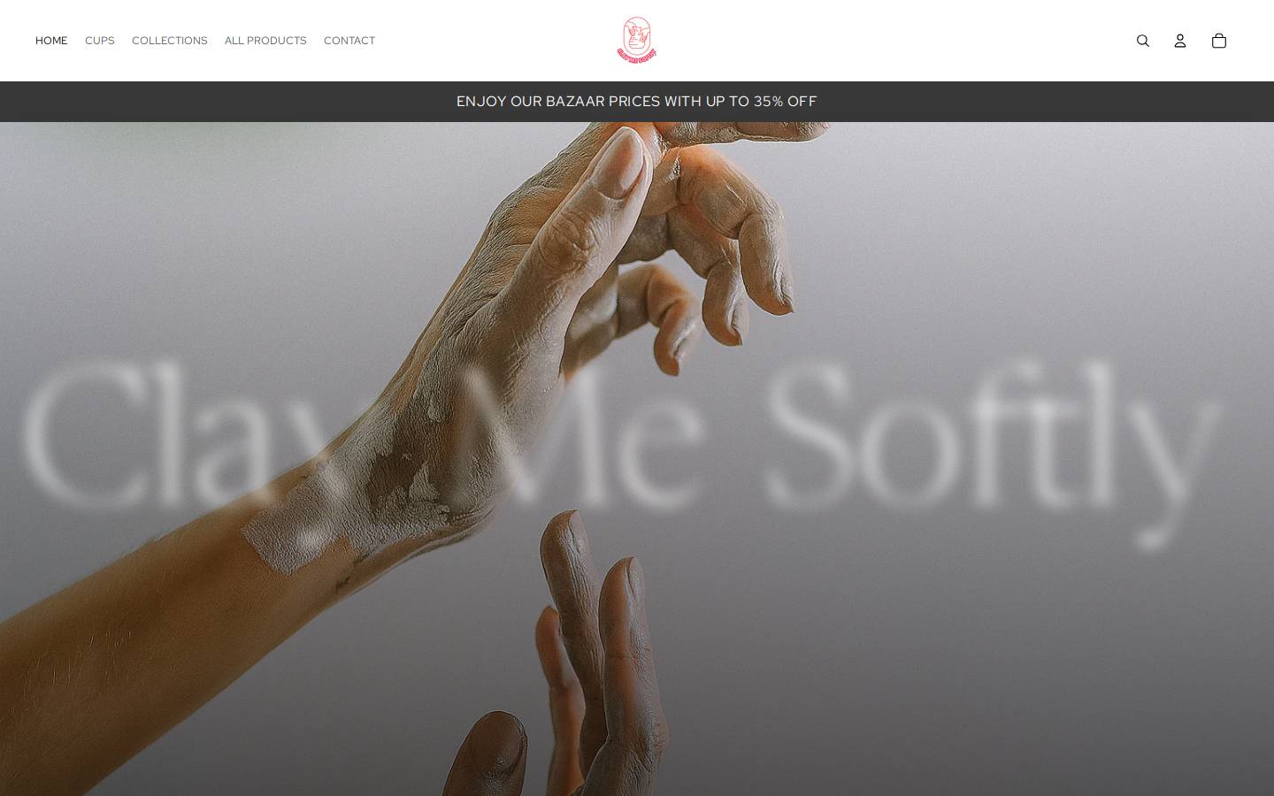 claymesoftly.com homepage screenshot