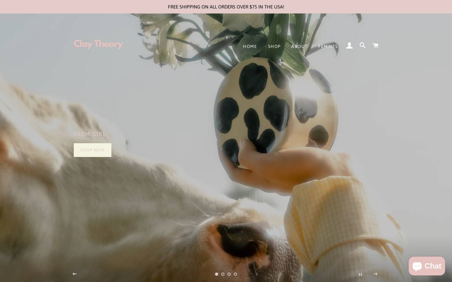 claytheory.com homepage screenshot