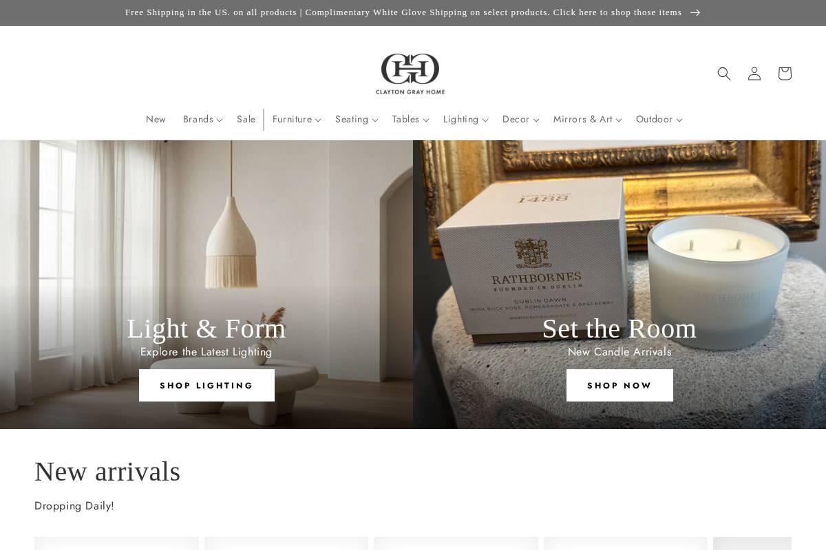 Clayton Gray Home homepage screenshot