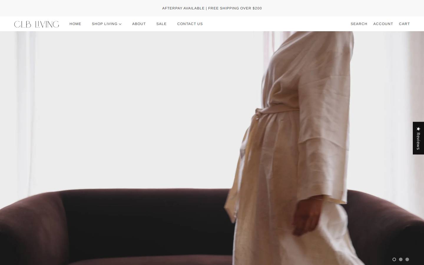 clbliving.com homepage screenshot