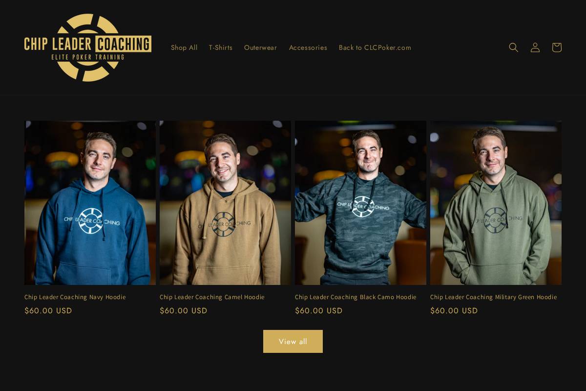 Clcpoker homepage screenshot