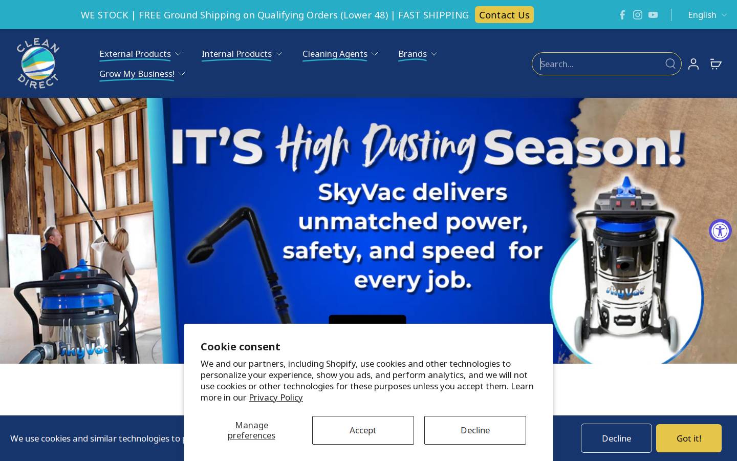 clean.com homepage screenshot