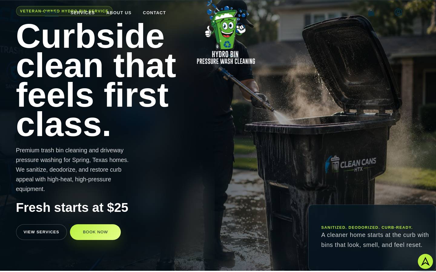 cleancanshtx.com homepage screenshot