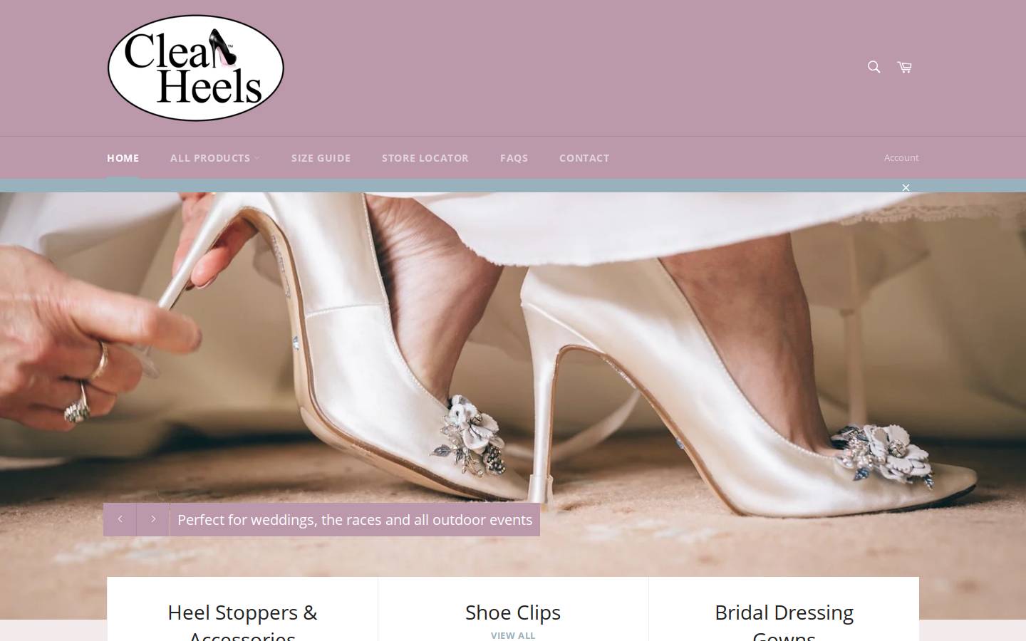 cleanheels.com homepage screenshot
