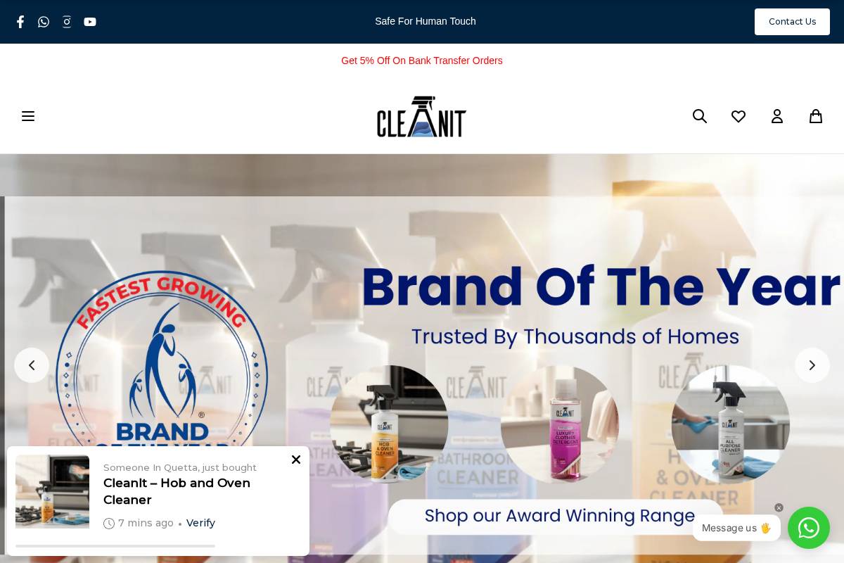 cleanit.shop homepage screenshot
