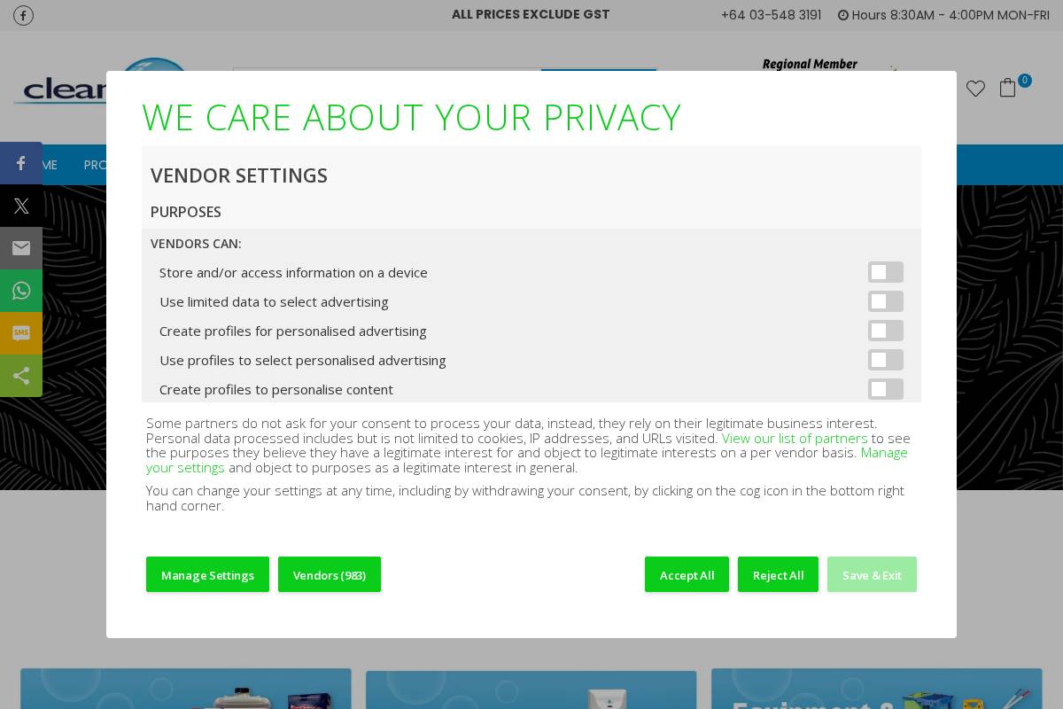 cleanlink.co.nz homepage screenshot