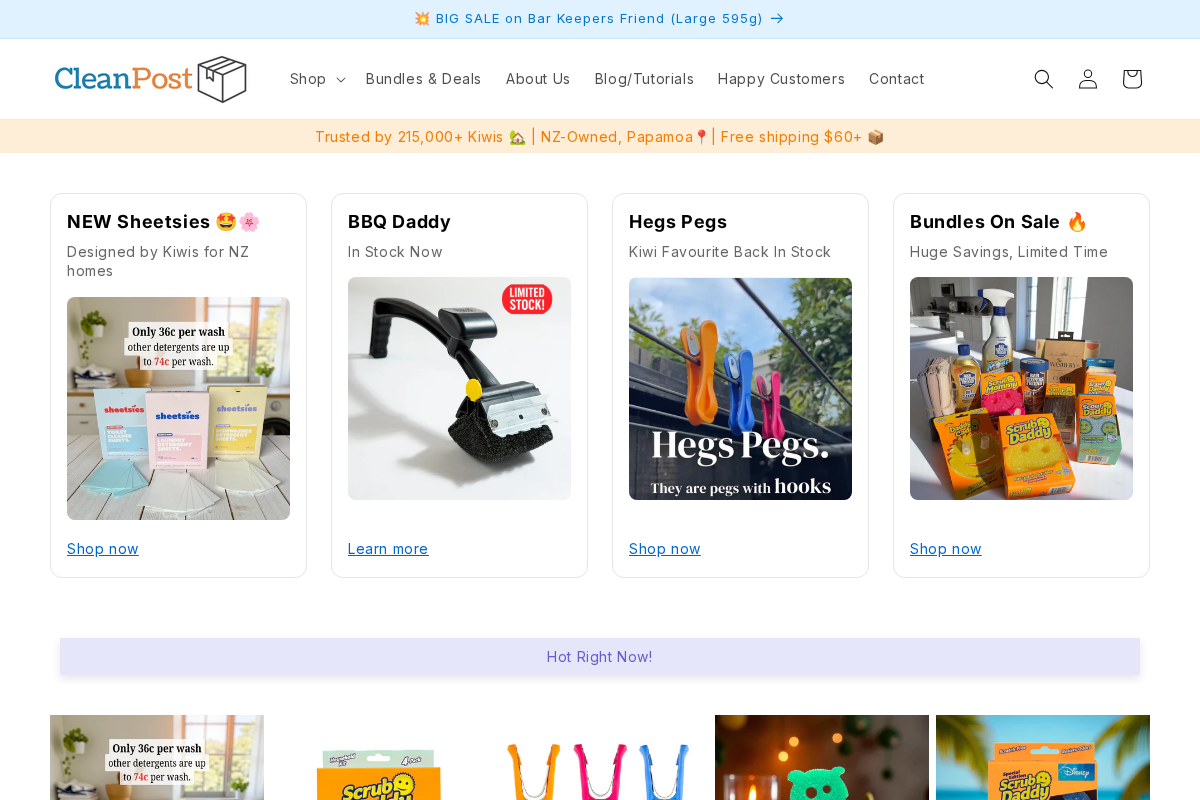 CleanPost NZ homepage screenshot