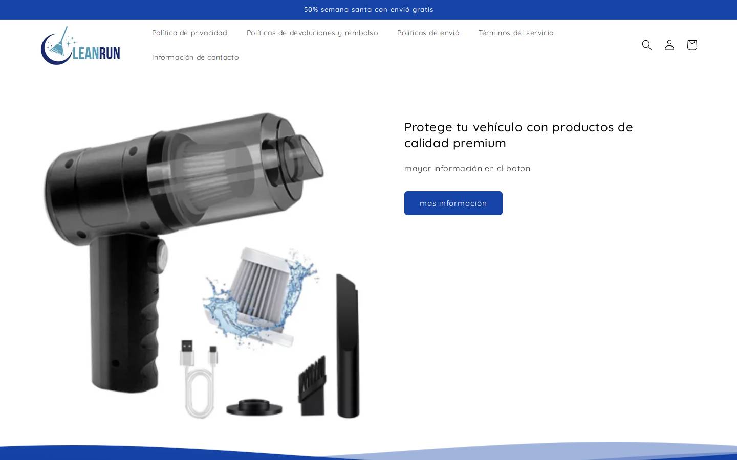 cleanrunmex.com homepage screenshot