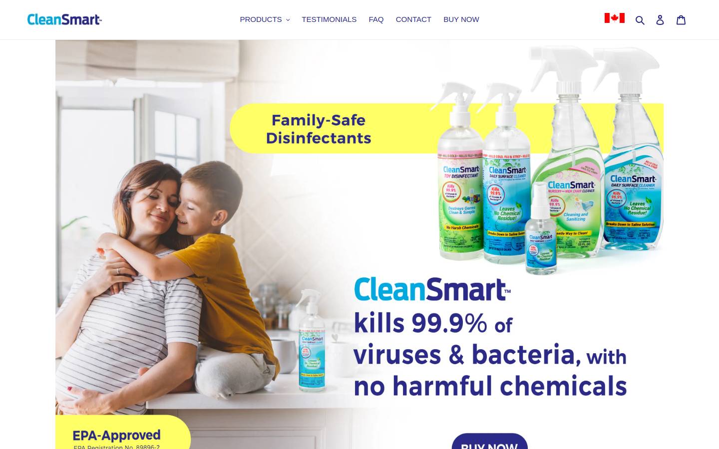 cleansmarthome.com homepage screenshot