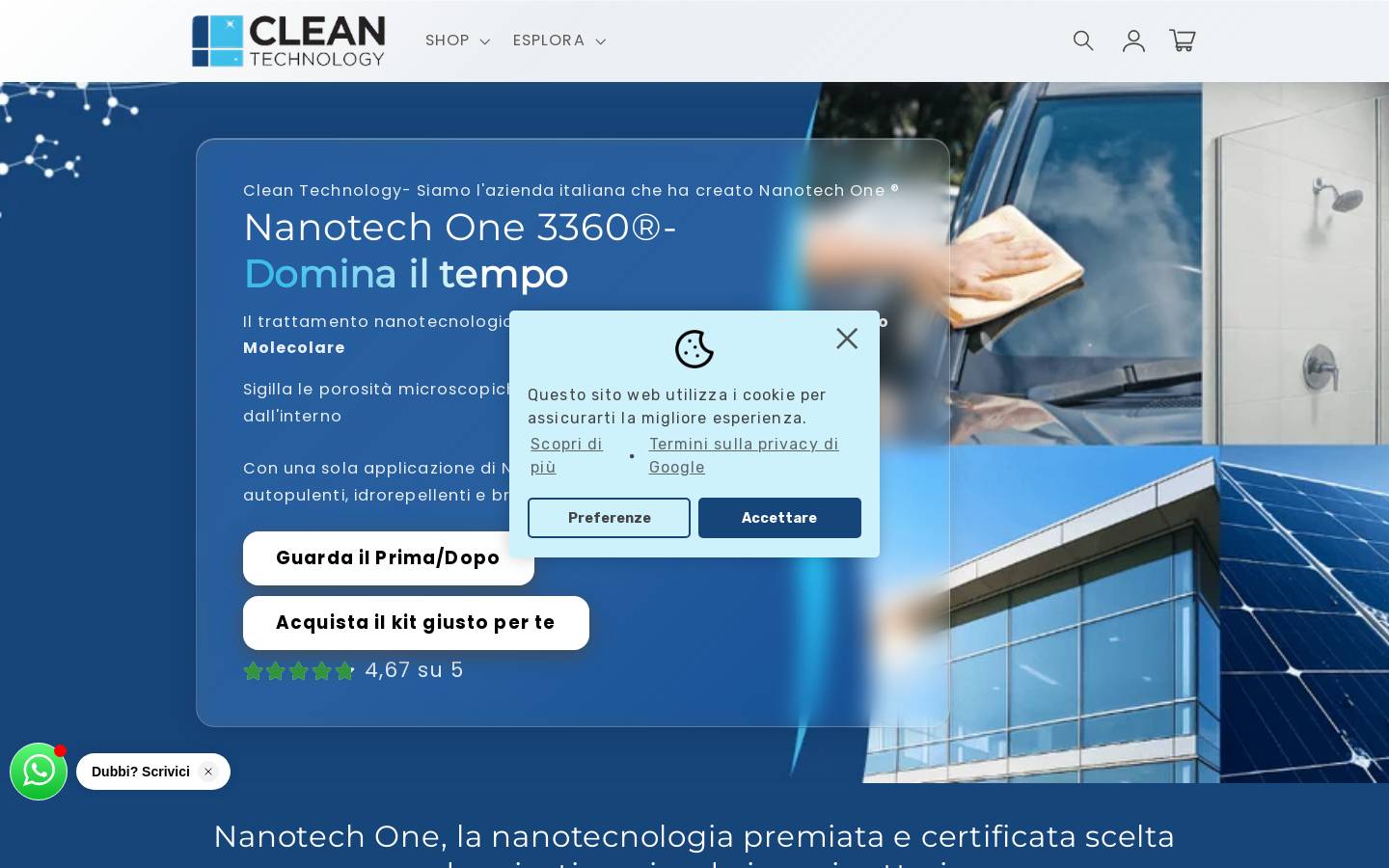Clean Technology homepage screenshot