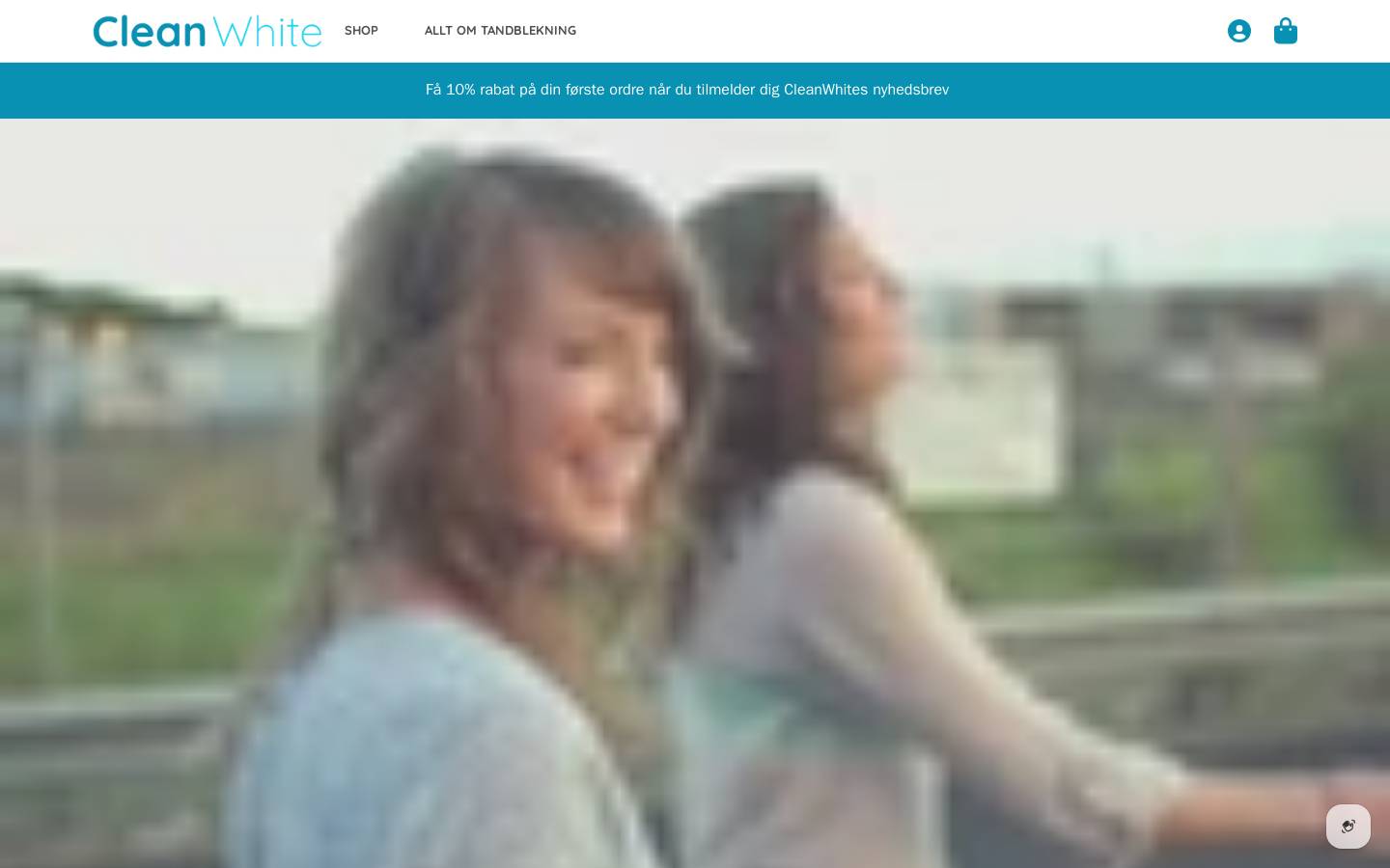 cleanwhite.se homepage screenshot