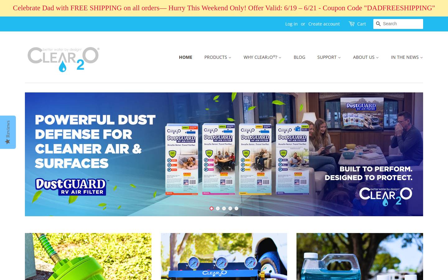 clear20.com homepage screenshot