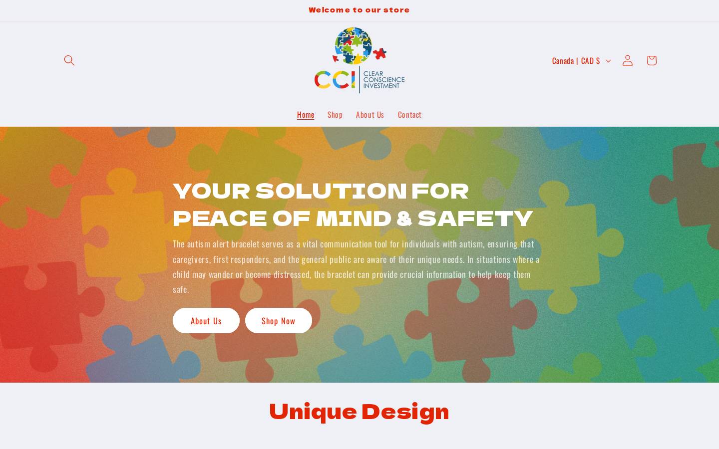 clearconscienceinvestment.ca homepage screenshot