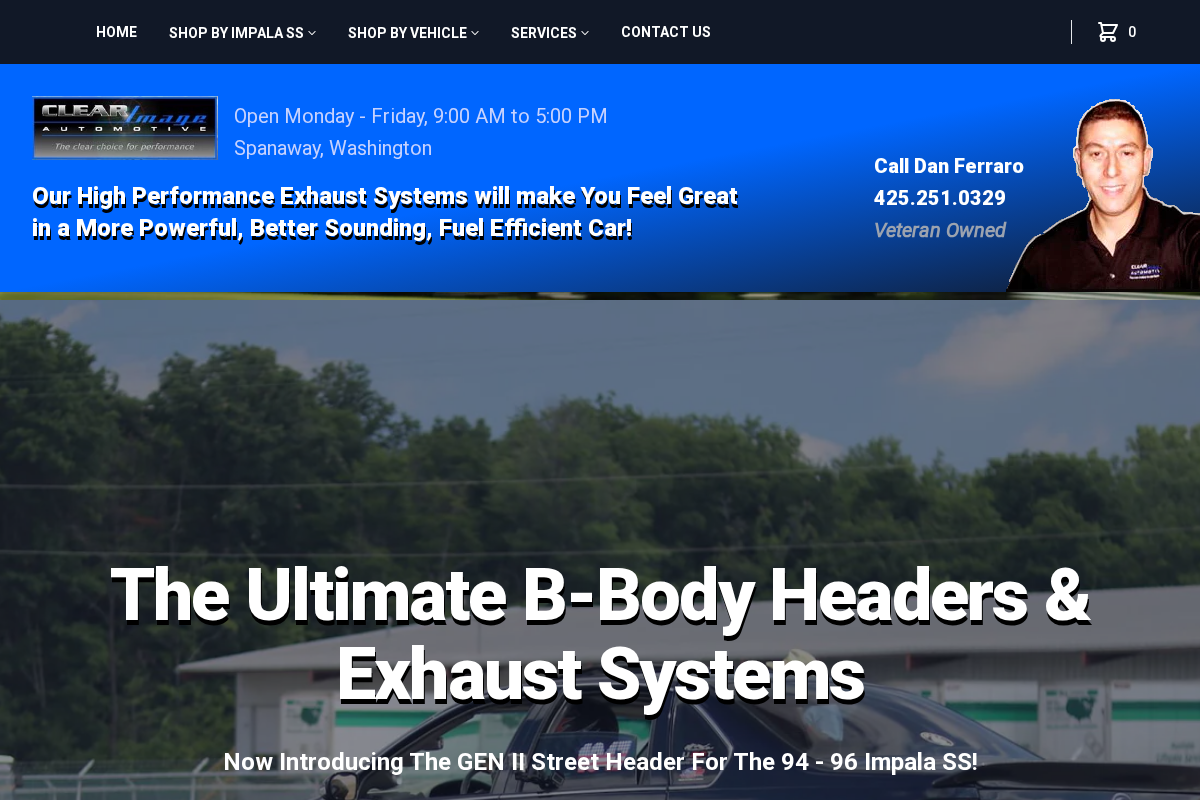 clearimageautomotive homepage screenshot