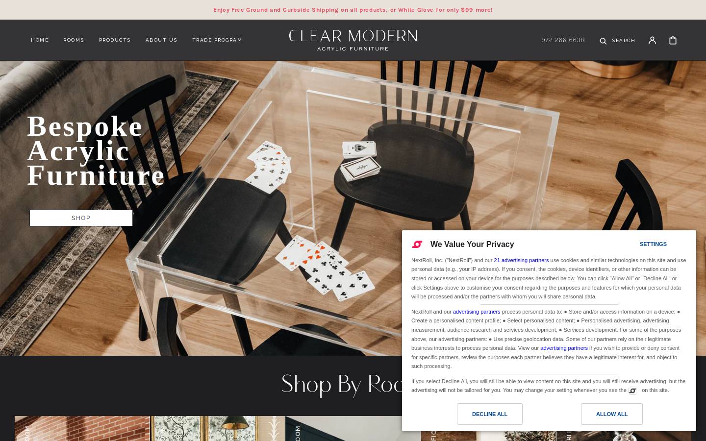 clearmodern.com homepage screenshot