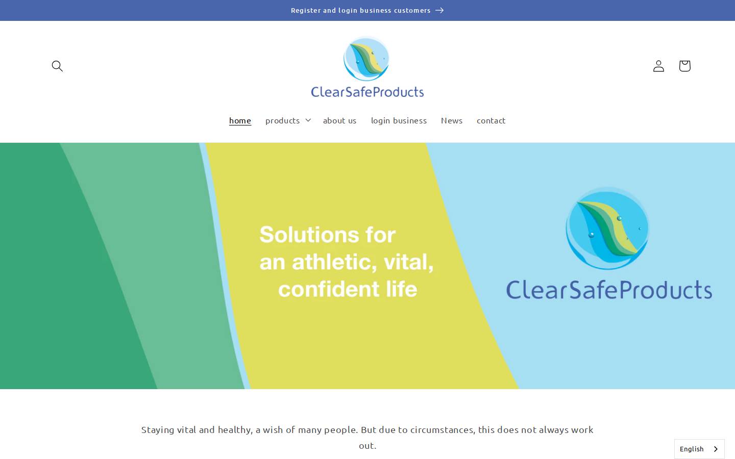 clearsafeproducts.com homepage screenshot