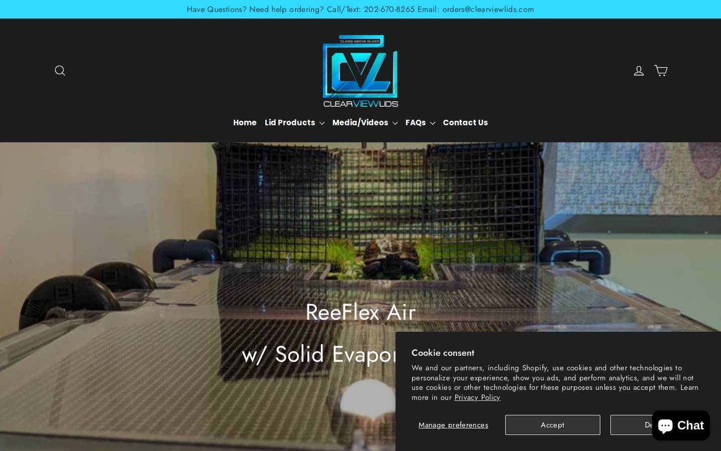 clearviewlids.com homepage screenshot