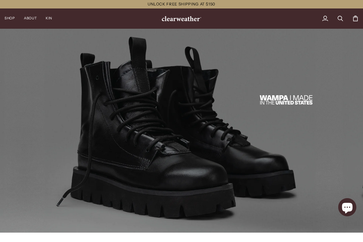 CLEARWEATHER homepage screenshot