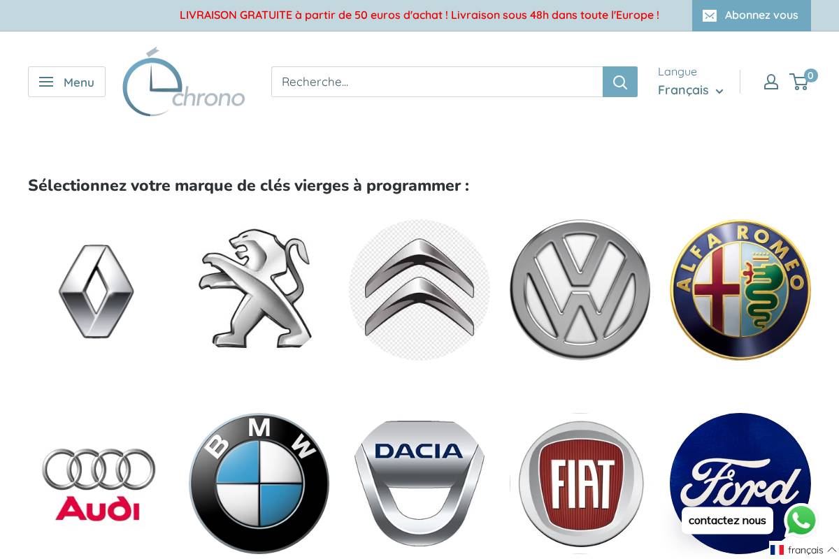 clechrono.com homepage screenshot