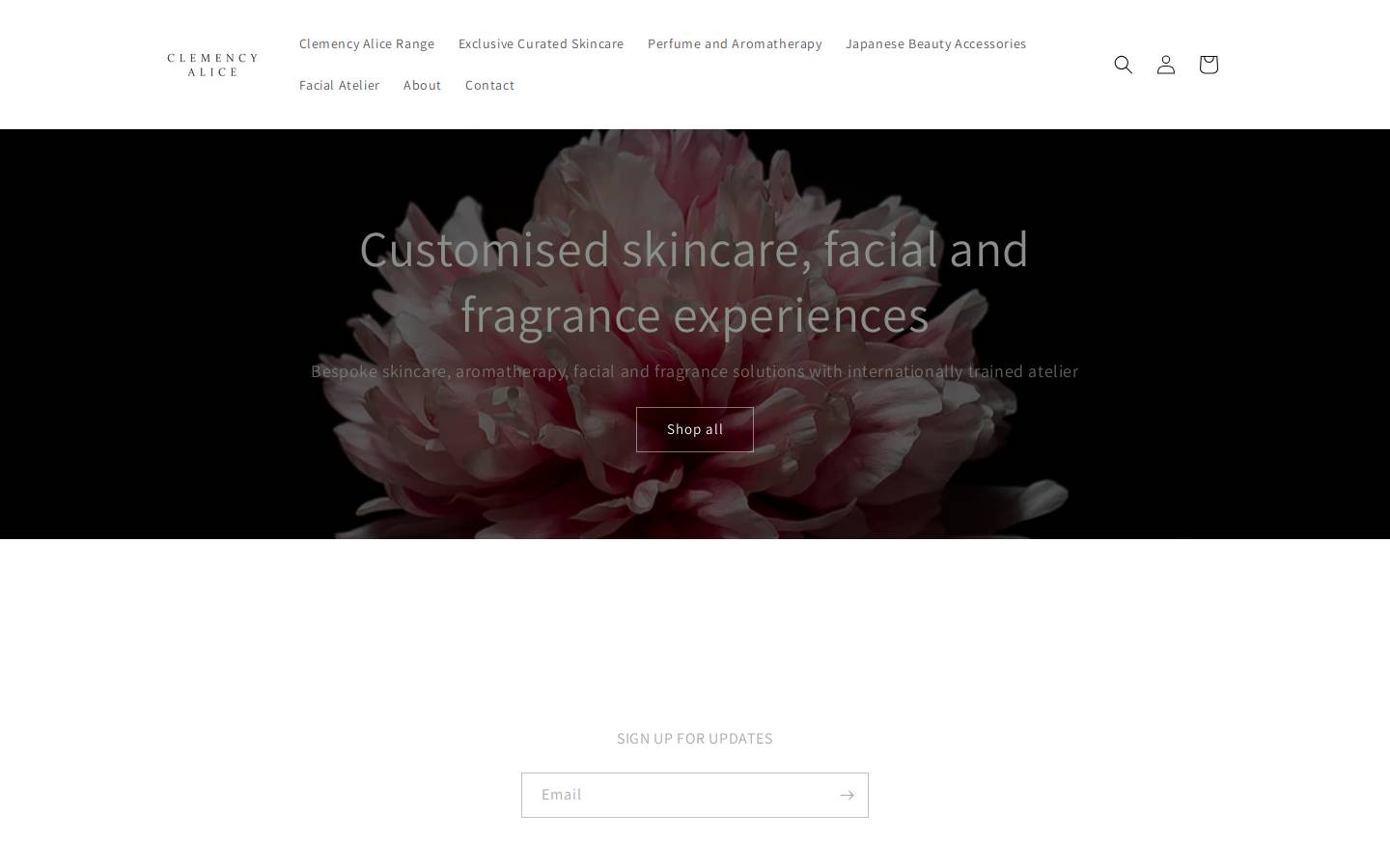 clemencyalice.co.nz homepage screenshot