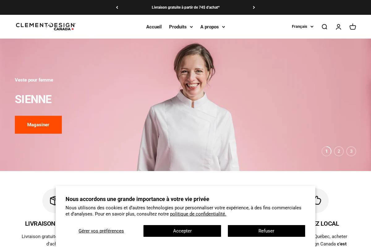 clementdesigncanada.com homepage screenshot