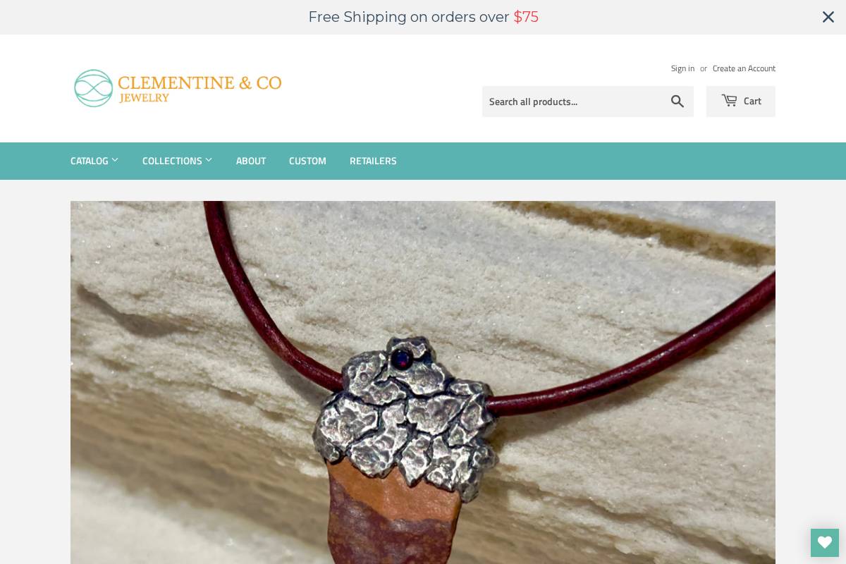 clementineco.com homepage screenshot