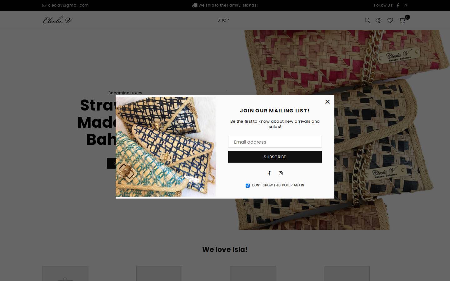 cleolav.com homepage screenshot