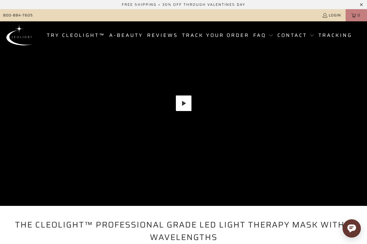 Cleopatramask homepage screenshot