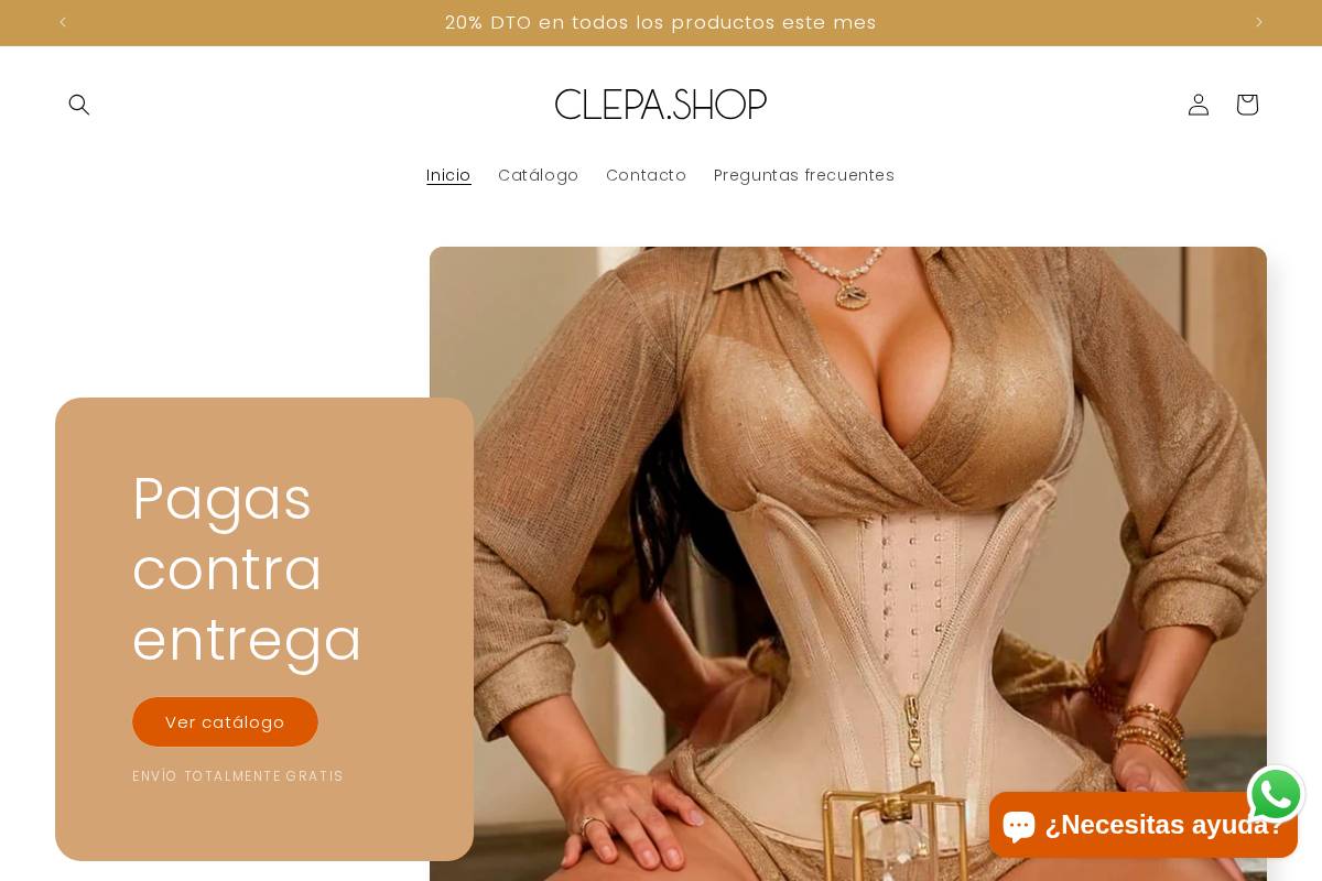 clepa.shop homepage screenshot