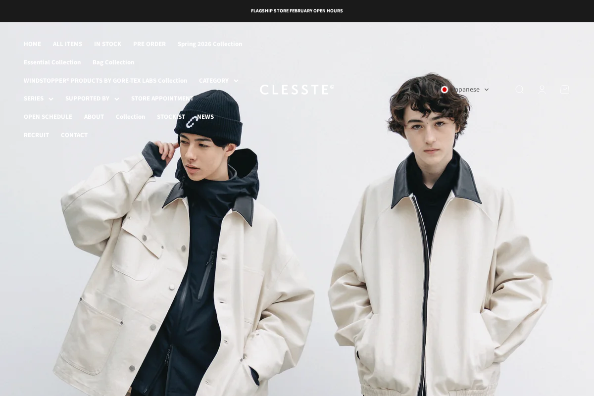 CLESSTE homepage screenshot