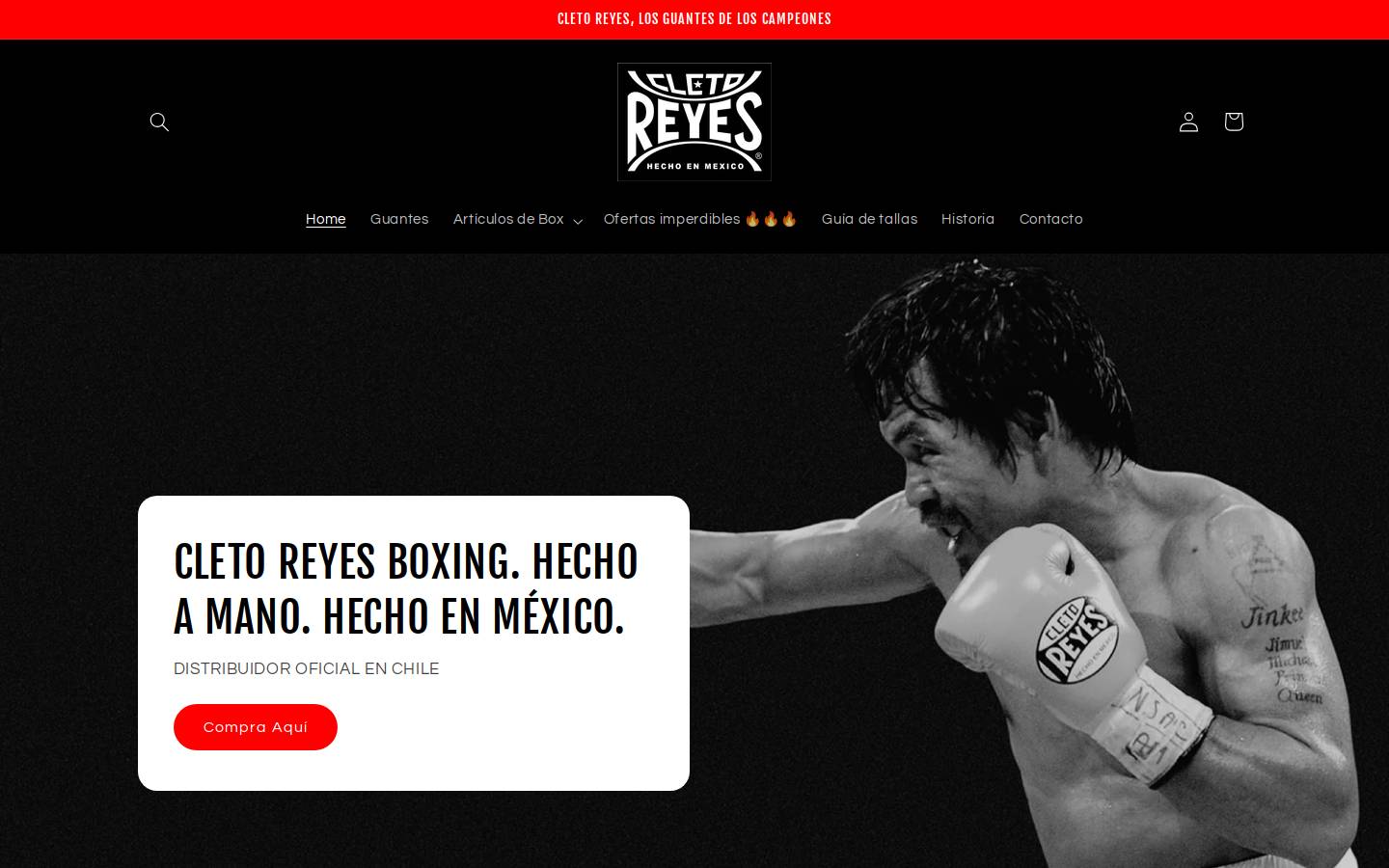 Cleto Reyes México homepage screenshot