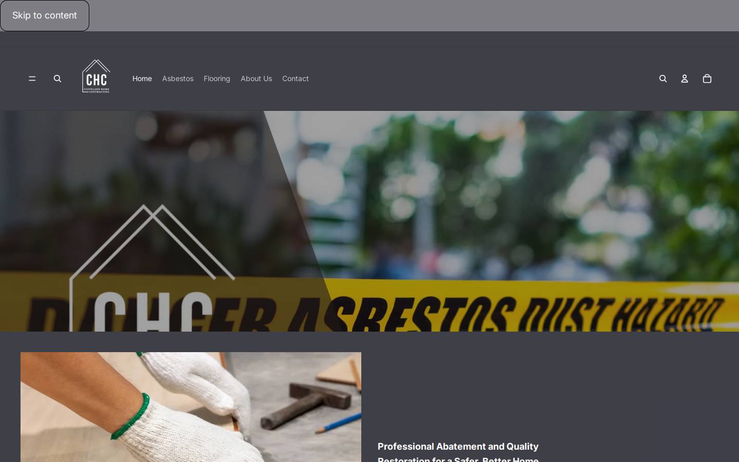 clevelandhomecontracting.com homepage screenshot