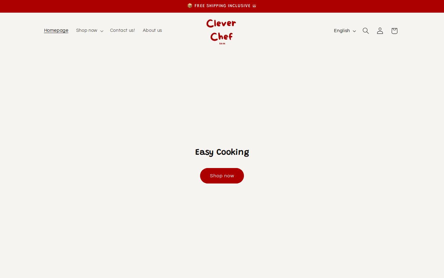 clever-chef.com homepage screenshot