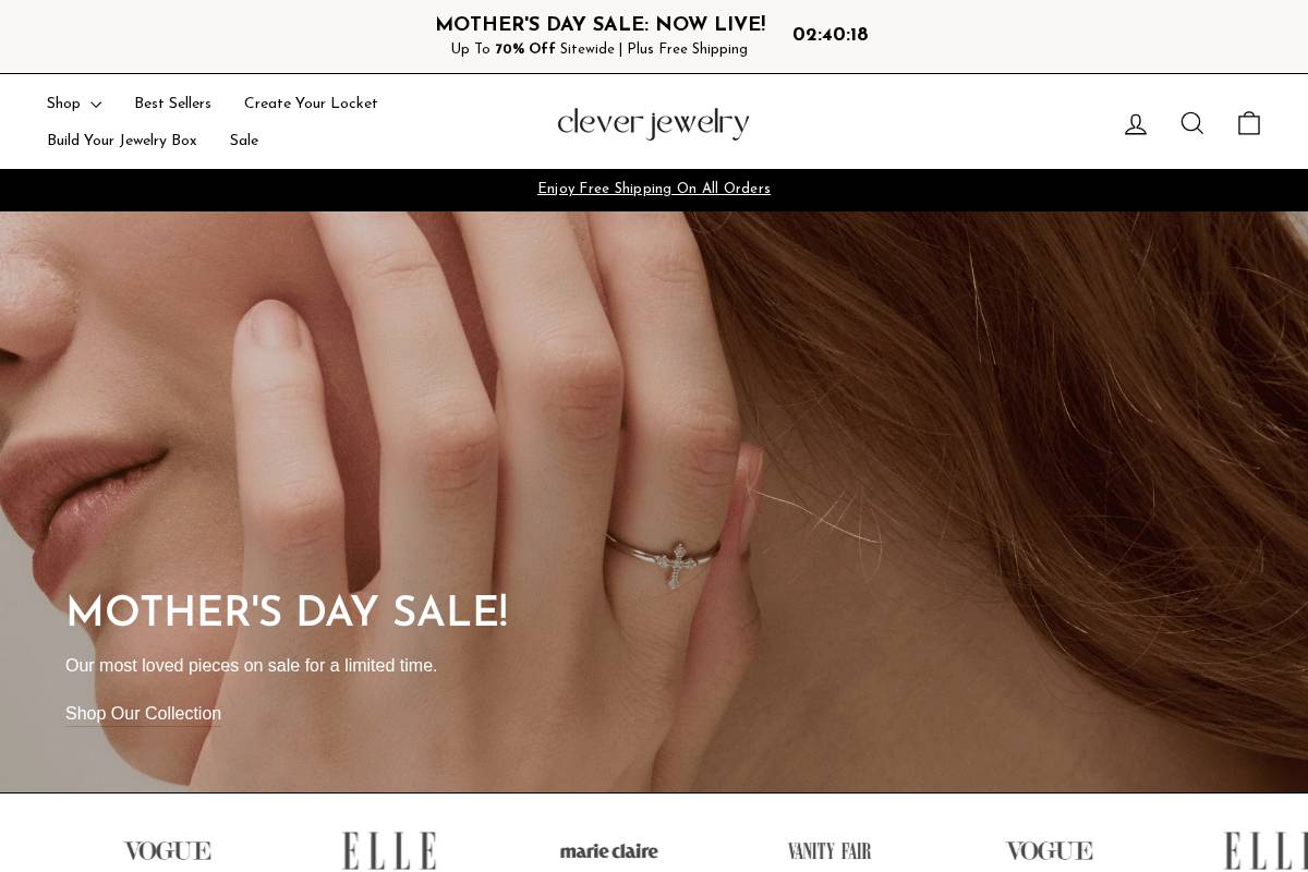 Cleverjewelry homepage screenshot