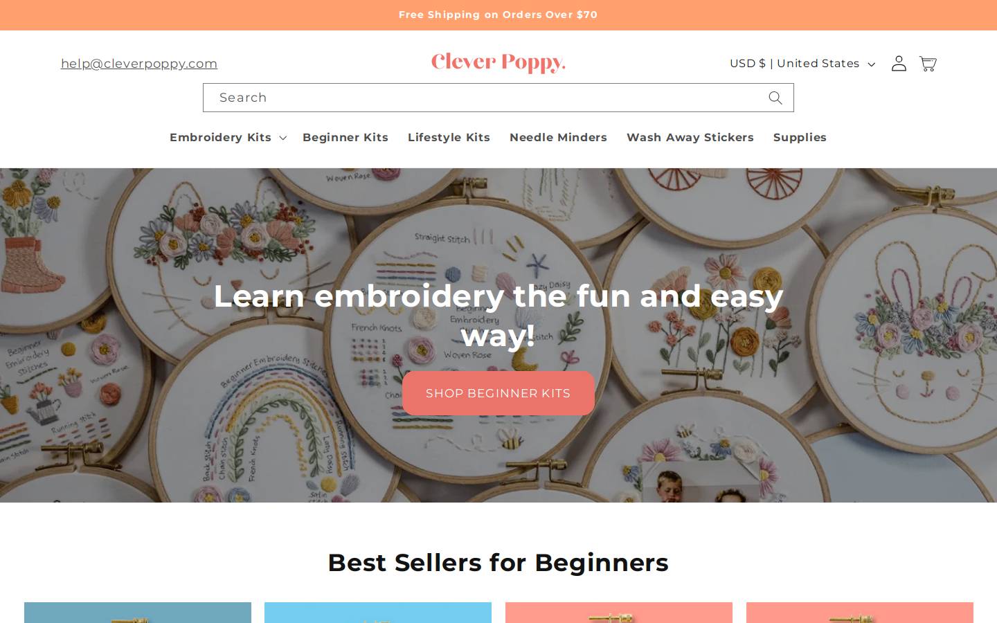 cleverpoppy.com homepage screenshot