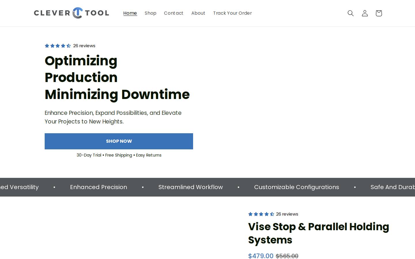 clevertool.com homepage screenshot