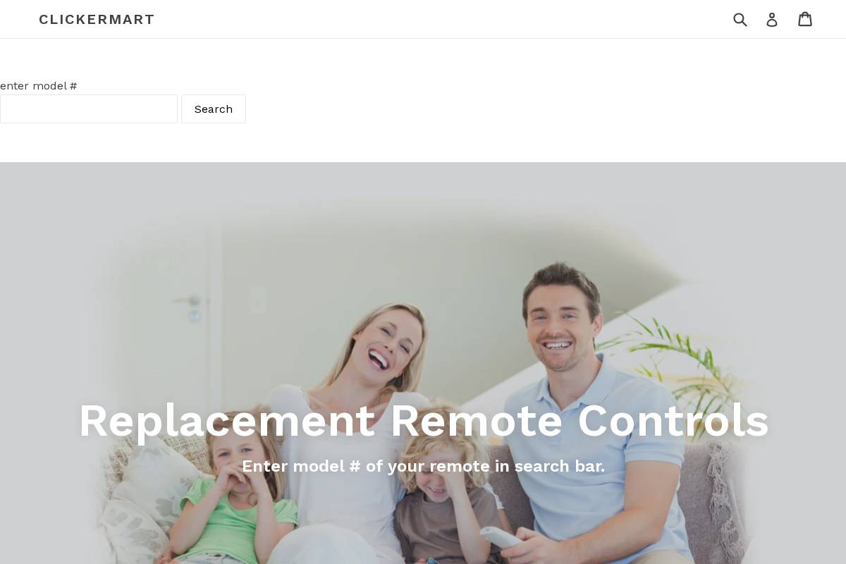 clickermart.com homepage screenshot