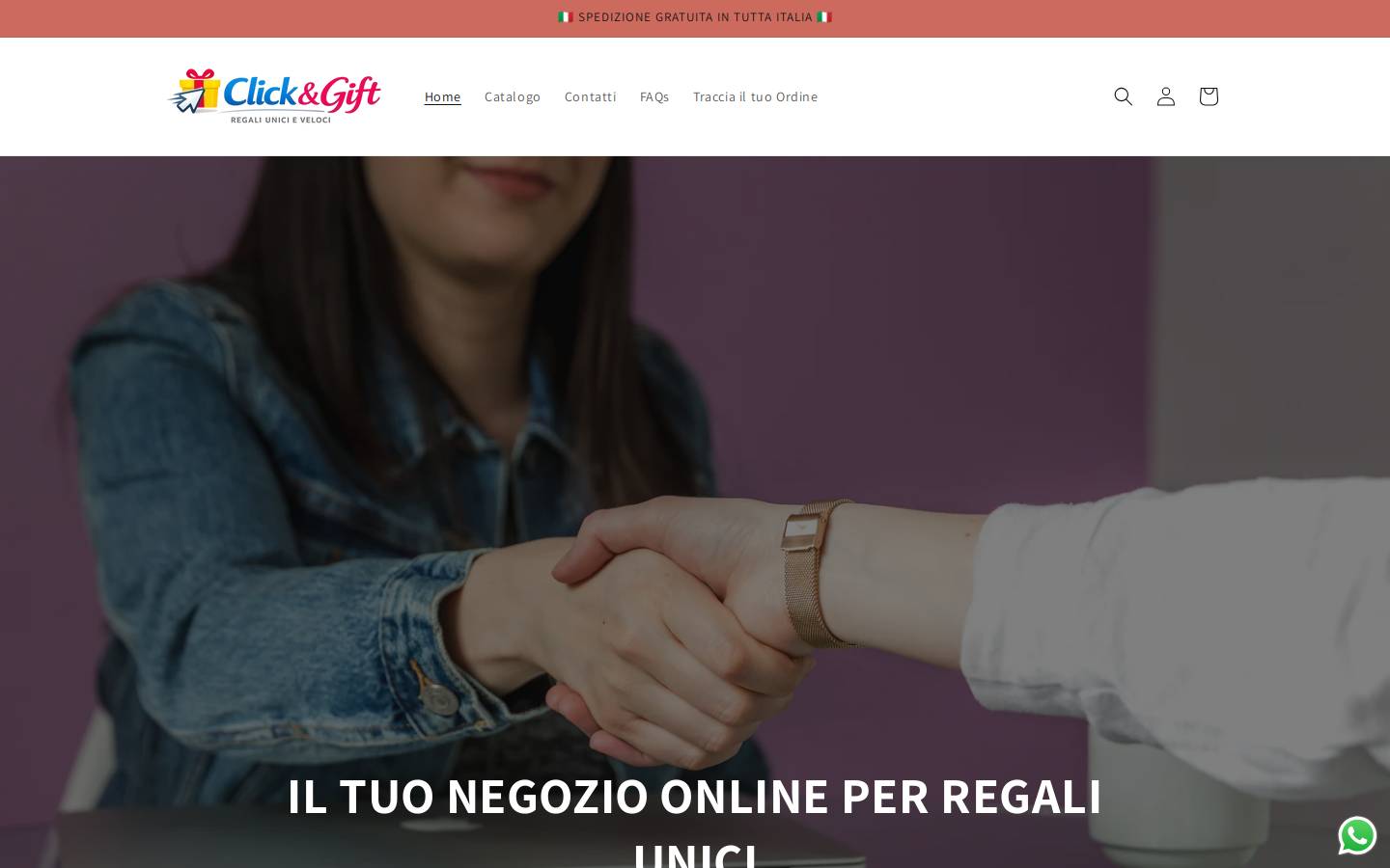 clickgift.com homepage screenshot