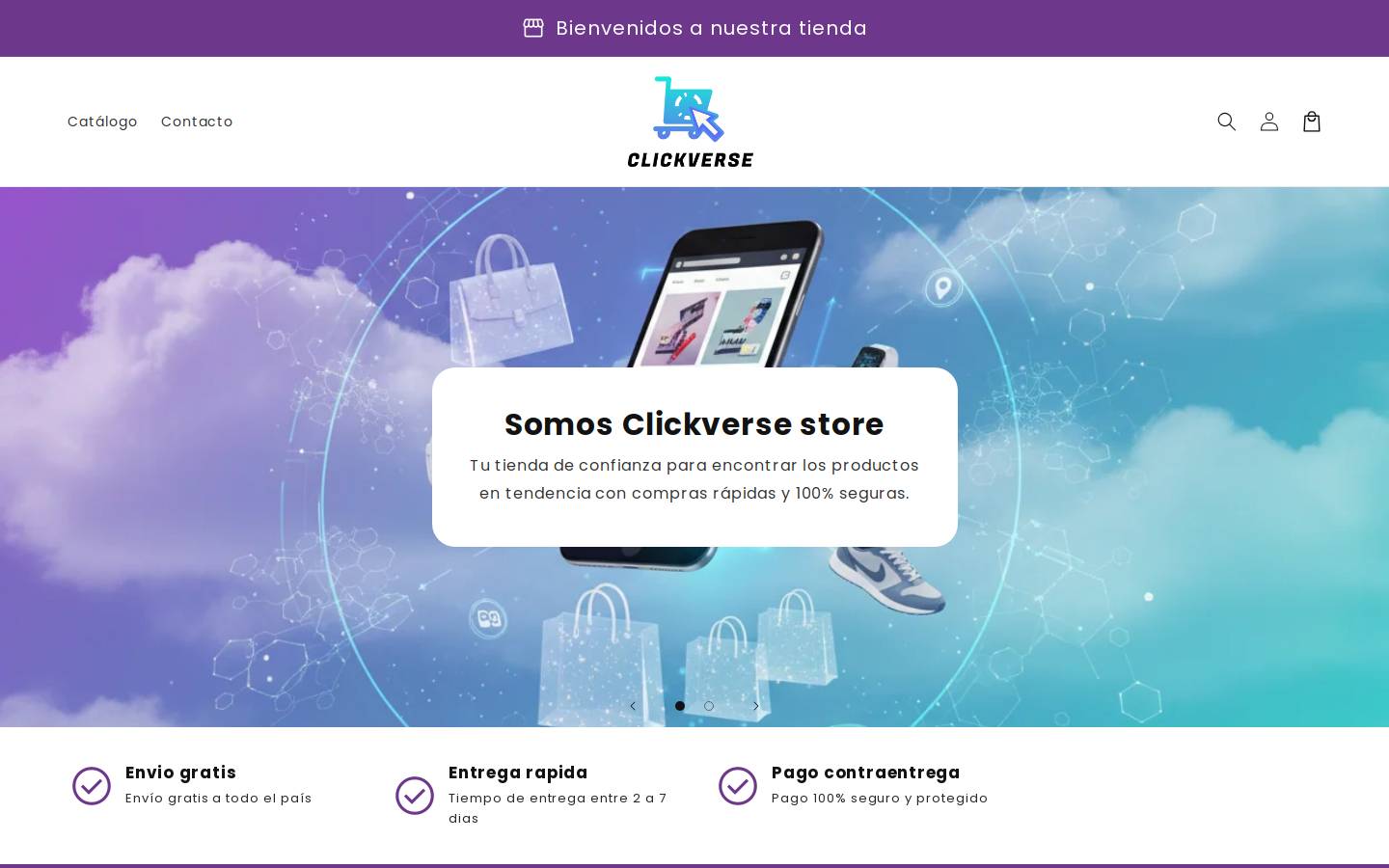 clickverse.online homepage screenshot