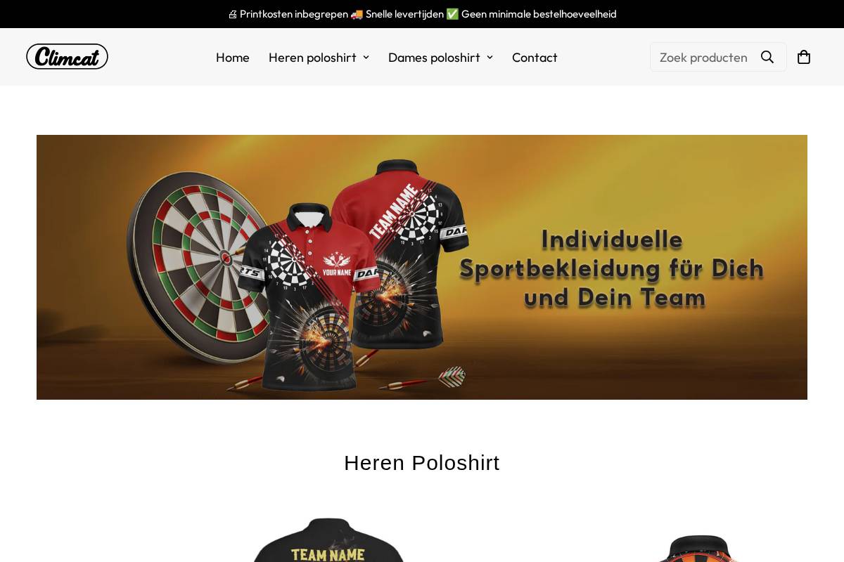 Climcat homepage screenshot