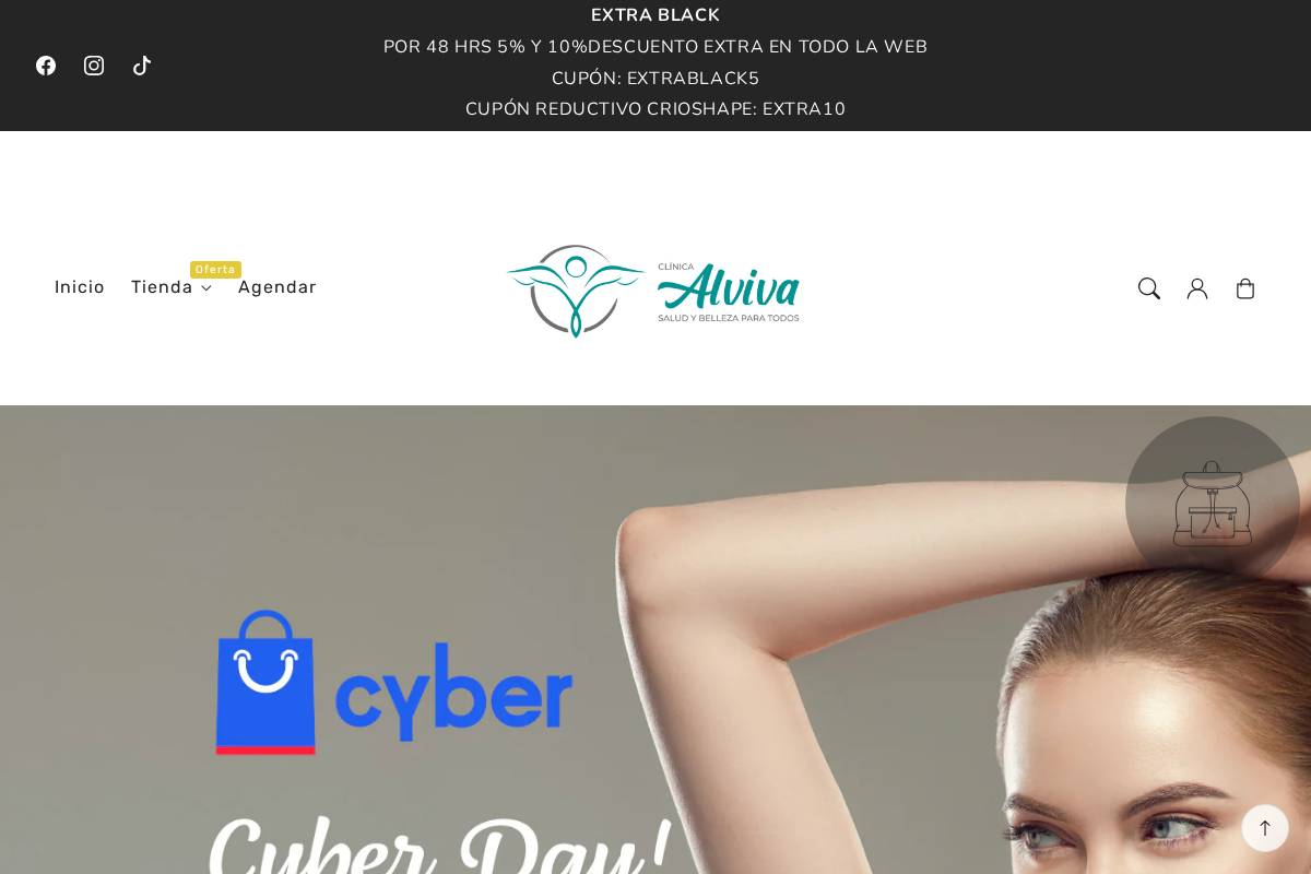 clinicaalviva.com homepage screenshot
