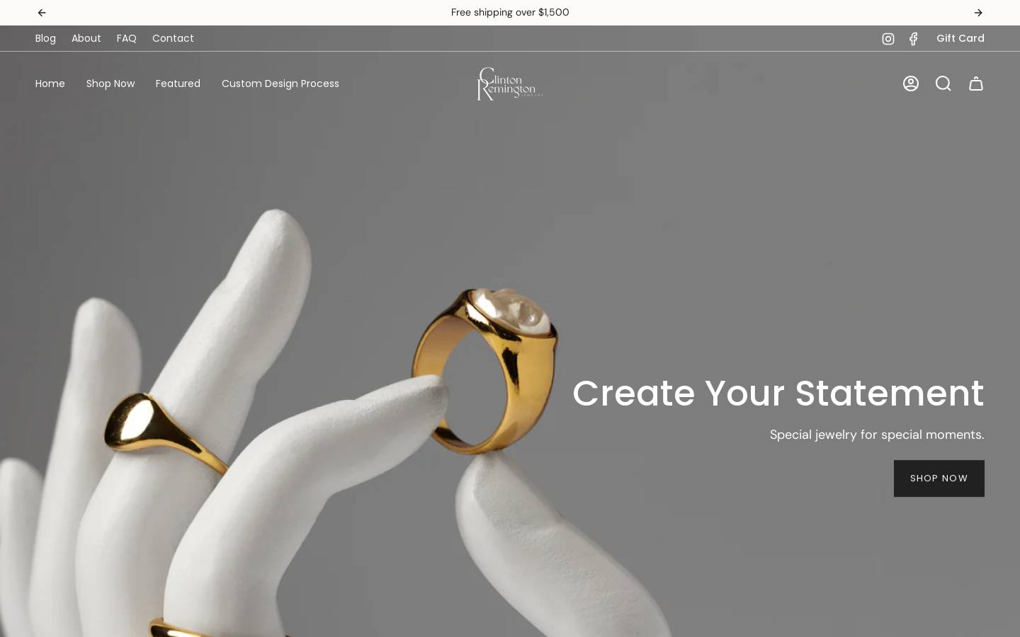 clintonremington.com homepage screenshot